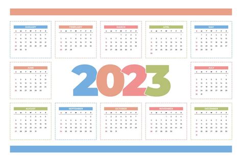 Plantilla De Calendario 2023 Con Tri Ngulos Transl Cidos De Color Rosa
