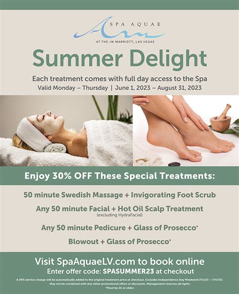 Monthly Spa Specials Spa Aquae Healing And Renewal Water Therapy Fitness Facials
