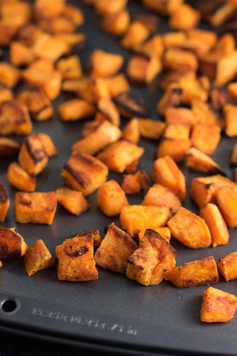 Using an electric mixer or potato masher, mash sweet potatoes until smooth. Easy Roasted Sweet Potatoes Recipe - with olive oil