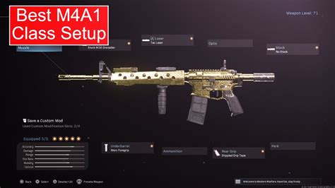 Best M4a1 Class Setup In Call Of Duty Modern Warfare Youtube