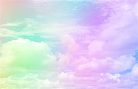 Premium Photo Sky And Cloud With A Pastel Color