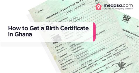 How To Get A Birth Certificate In Ghana Meqasa Blog
