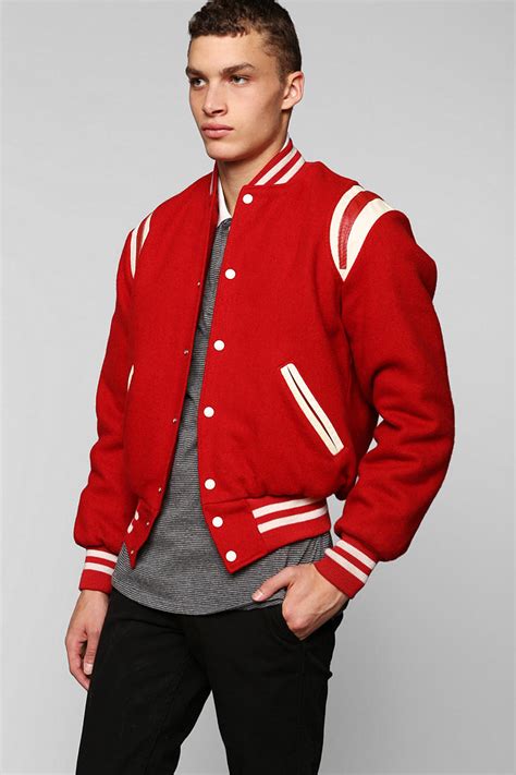 Red Vintage Varsity Jacket Vlrengbr
