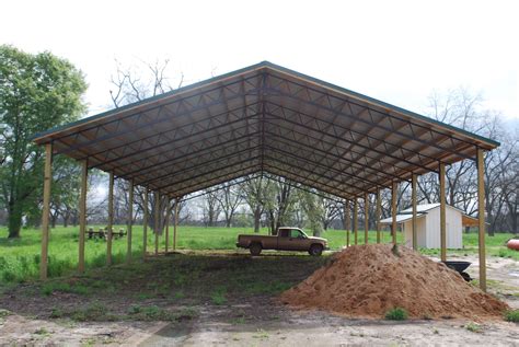 Open Shelter And Fully Enclosed Metal Pole Barns Smith Built