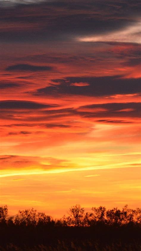 Download Sky View Sunset Wallpaper