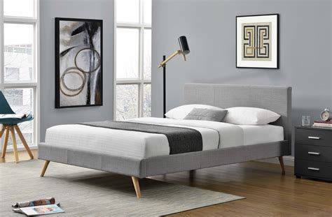 Everyday low prices · savings spotlights · curbside pickup Scandinavian Style Fabric Queen Bed | Bed frame, Grey bed ...