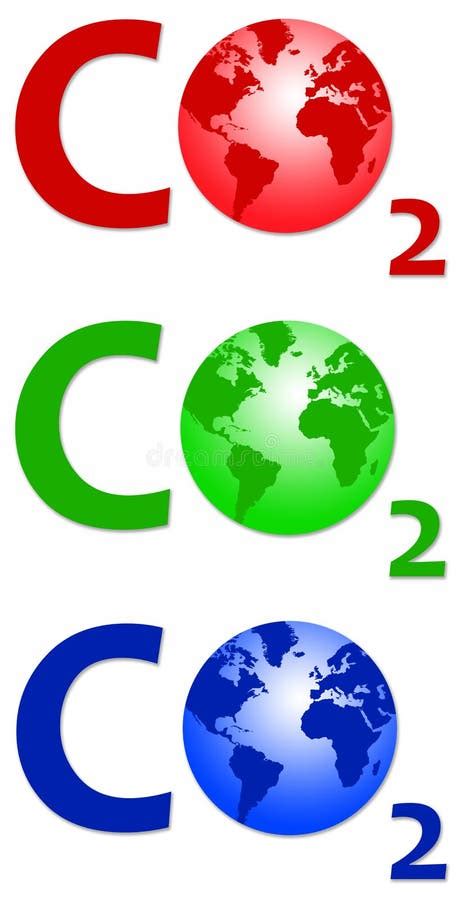 Co2 Carbon Dioxide Molecule Stock Illustration Illustration Of