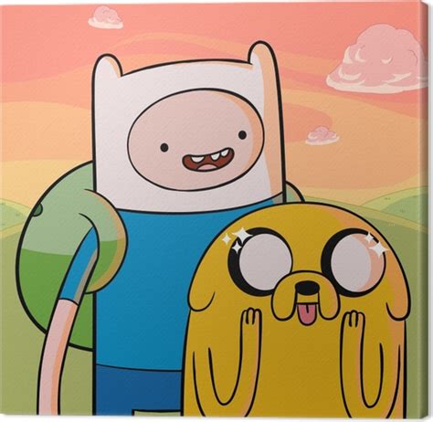 Quadro Su Tela Adventure Time Finn And Jake • Pixers® Viviamo Per Il