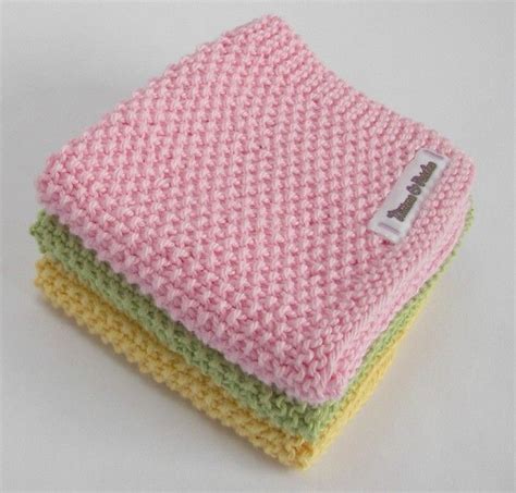 Home crochet & knit knit kitty love washcloth free knitting pattern. Hand Knitted WASH-CLOTH - moss stitch | Knitted washcloth ...