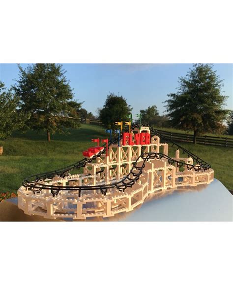 Mieh Cdx Blocks Brick Construction Flyer Roller Coaster Building Set