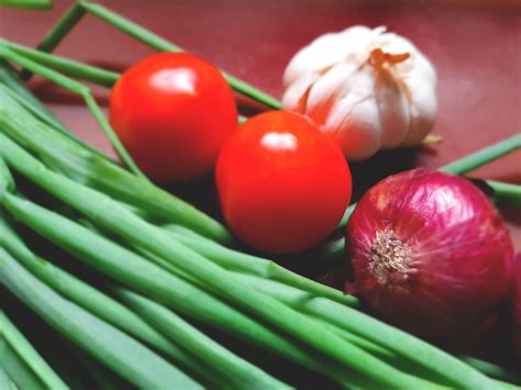 Free Images Spices Tomato Onions Scallions Fresh Vegetables