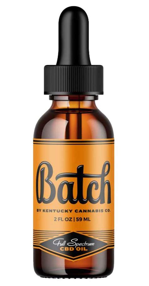 Kentucky Cannabis Co Batch Cbd Oil 900 Mg 2 Oz Btl 15 Mg Cbd Hemp