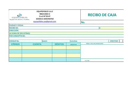 Formato Recibo De Caja Excel Image To U