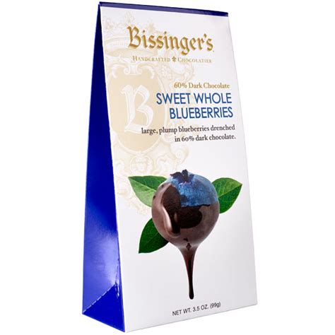 Dark Chocolate Covered Blueberries 35 Oz Chocolate With Fruit Bissingers Handcrafted Chocolatier