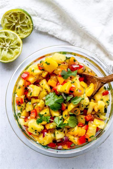 Easy Mango Pineapple Salsa Recipe Haute And Healthy Living