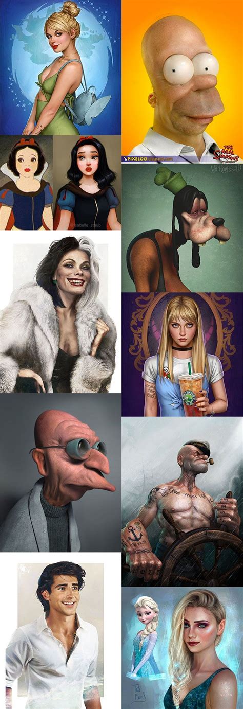 Your Favourite Cartoon Characters Reimagined By Graphic Artists