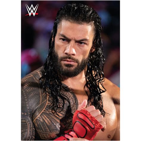 Wwe Roman Reigns In Ring Poster Unframed A3