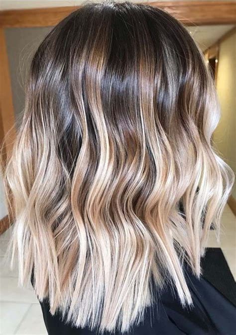 Pretty Blonde Balayage Hair Colors With Dark Roots In 2019 Voguetypes