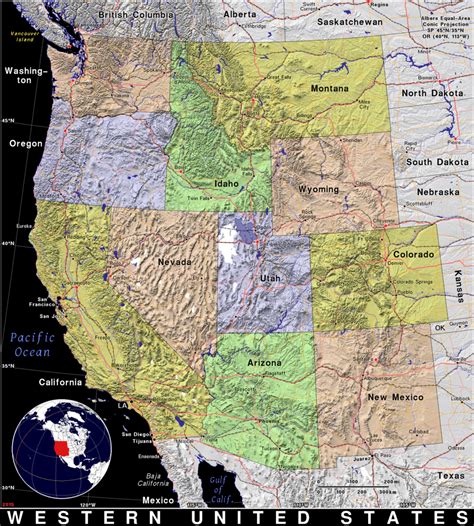 Western United States · Public domain maps by PAT, the free, open