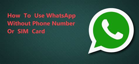One of the oldest video chat apps that come to our rescue in this scenario is the skype app. How to Use WhatsApp Without Phone Number/ SIM Card ...