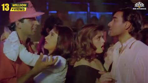 Ajay Devgan Akshay Kumar Comedy Scene In Night Club Suhaag Action