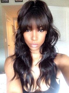Her entire bob hairstyle with her fringes frames her face perfectly. 2017 Fall / 2018 Winter Hairstyles for Black Women - The ...