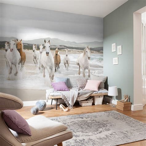 Ein teenager zimmer für mädchen darf keinesfalls langweilig sein. White Horse | Fototapete kinderzimmer, Mädchen tapete, Kinderzimmer tapete