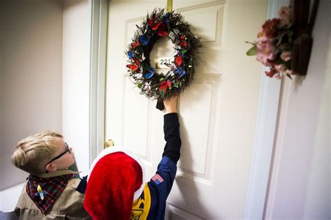 Scouts Sing Carols Spread Holiday Cheer To Seniors