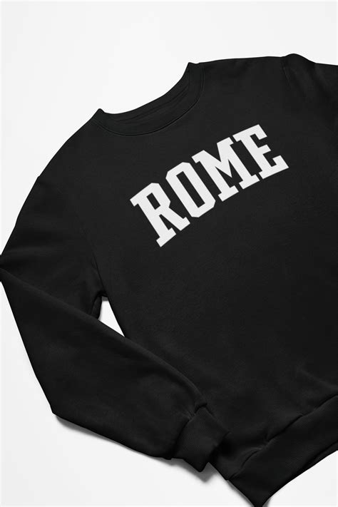 rome sweatshirt rome italy sweatshirt college style etsy