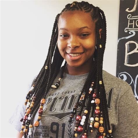 When the undertone of the hair color is taken care of, they can give your skin a lift. Tribal Braids and beads @prettynatuarlista_hair | Braids with beads, Natural hair art