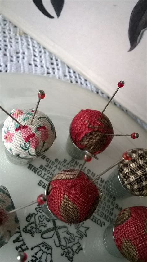 Thimble Pincushions Pin Cushions Crochet Earrings Sewing Baskets