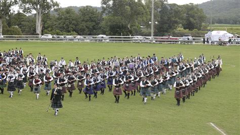 Maclean Highland Gathering Mass Band Display Daily Telegraph