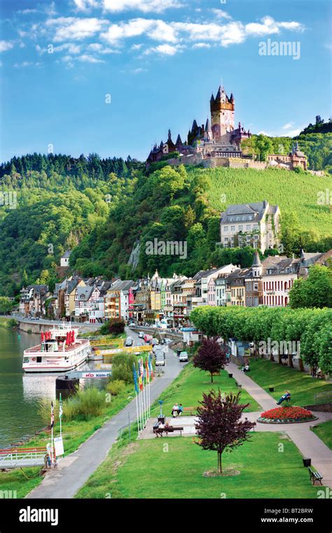 Reichsberg Castle Moselle River Germany Valley Cochem Hi Res Stock