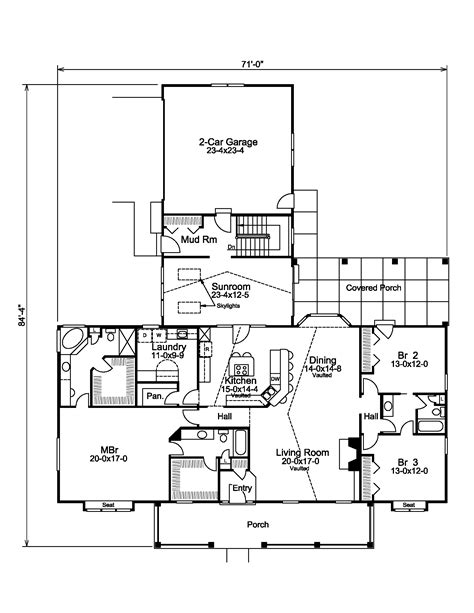 Country Style House Plan 3 Beds 3 Baths 2800 Sqft Plan 57 577
