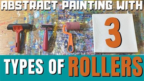 Abstract Acrylic Painting With Roller Abstract Painting For Beginners