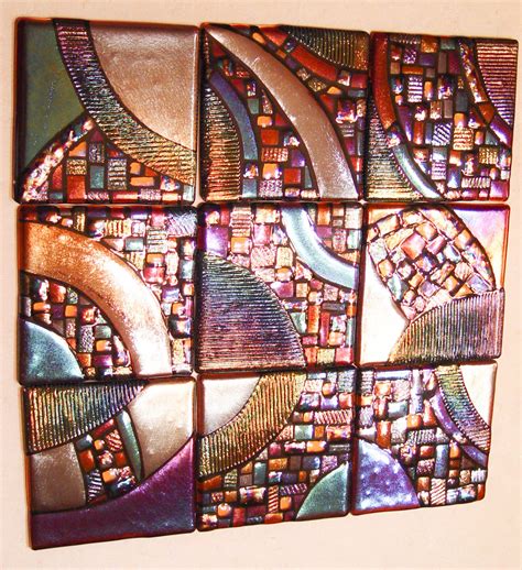 Irid Fused Glass Tile Grouping Fused Glass Mosaic Glass Glass Tile