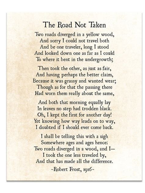 Robert Frost Poem The Road Not Taken Holosermicro