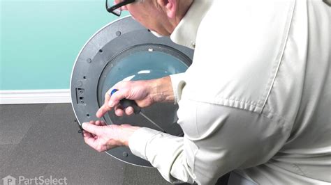 washing machine repair replacing the door strike whirlpool part wp8540221 youtube