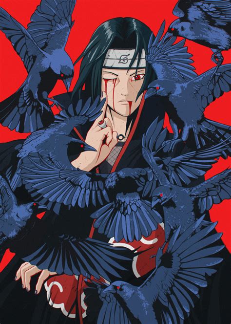 47 Itachi Bleeding Drawing Wallpaper Ideas Itachi Wallpaper