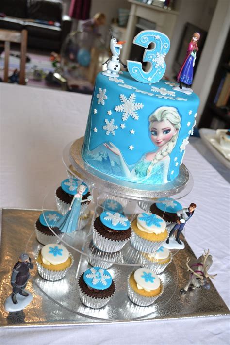 Most of the frozen birthday cakes featured above were created using fondant. Frozen Elsa Cake And Cupcakes - CakeCentral.com