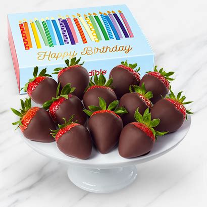 Apr 18, 2018 · when planting in straight rows, instructions say to plant the berries 14 to 18 inches apart, in rows 2.5 feet apart. Happy Birthday Chocolate Covered Strawberry Box | Edible ...