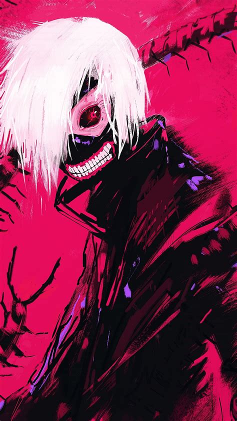 Male anime character wearing white collared top digital wallpaper. Tokyo Ghoul iPhone Wallpaper (76+ images)