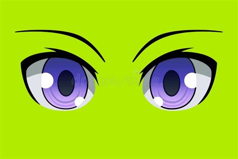 Anime Eyes Green Screen