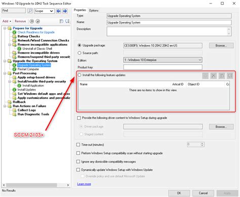 Deploy Win Feature Update Using An Sccm Upgrade Task Sequence