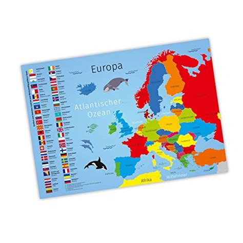 Du findest die weltkarte in 3. Kinder Lernposter Deutschland A1/ A2/ A3 Größe DIN A3-420 x 297 mm - SoXeno