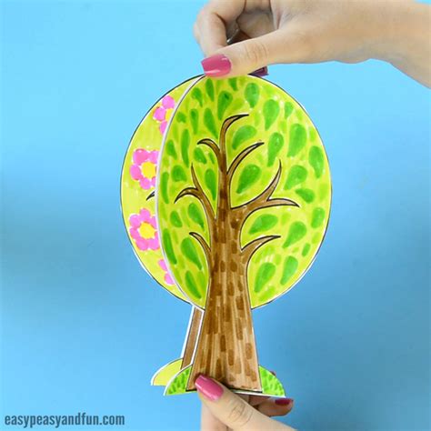 Four Seasons Tree Craft With Template Easy Peasy And Fun