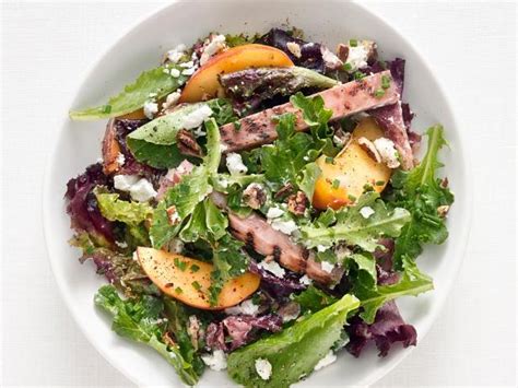 Combine ham and cheese with macaroni, celery, onion and pickle. Grilled Ham Salad with Peaches and Goat Cheese Recipe ...