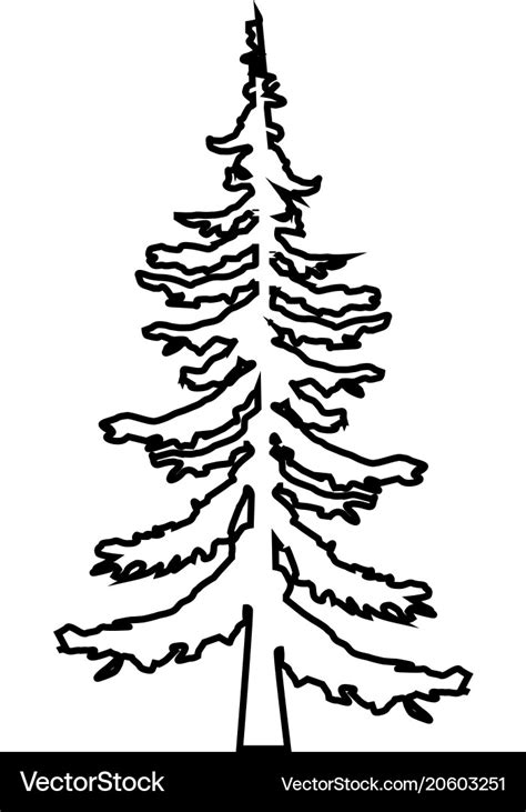 Pine Tree Clipart Outline Adr Alpujarra