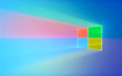 Scarica Sfondi Windows 10 4k Sfondo Blu Raggi Colorati Microsoft
