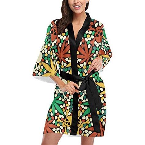 Custom Kimono Robe Short Sleeve Personalized Sleepwear Fo